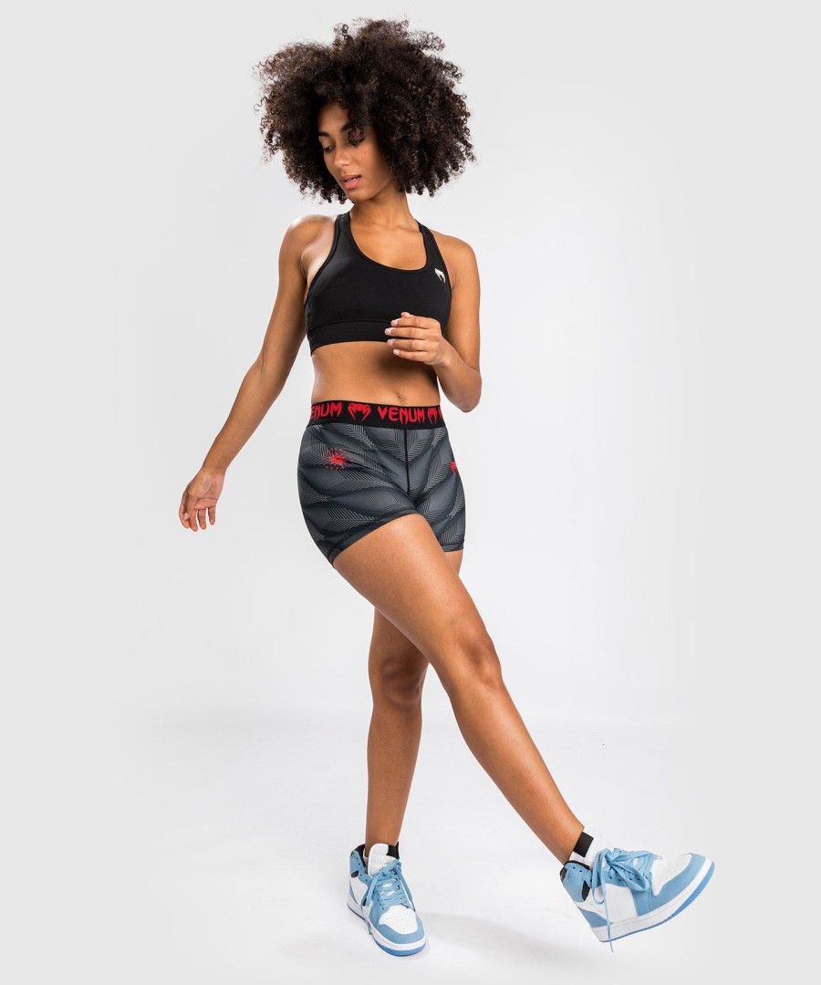 venum phantom compressieshorts - voor dames - zwartrood
