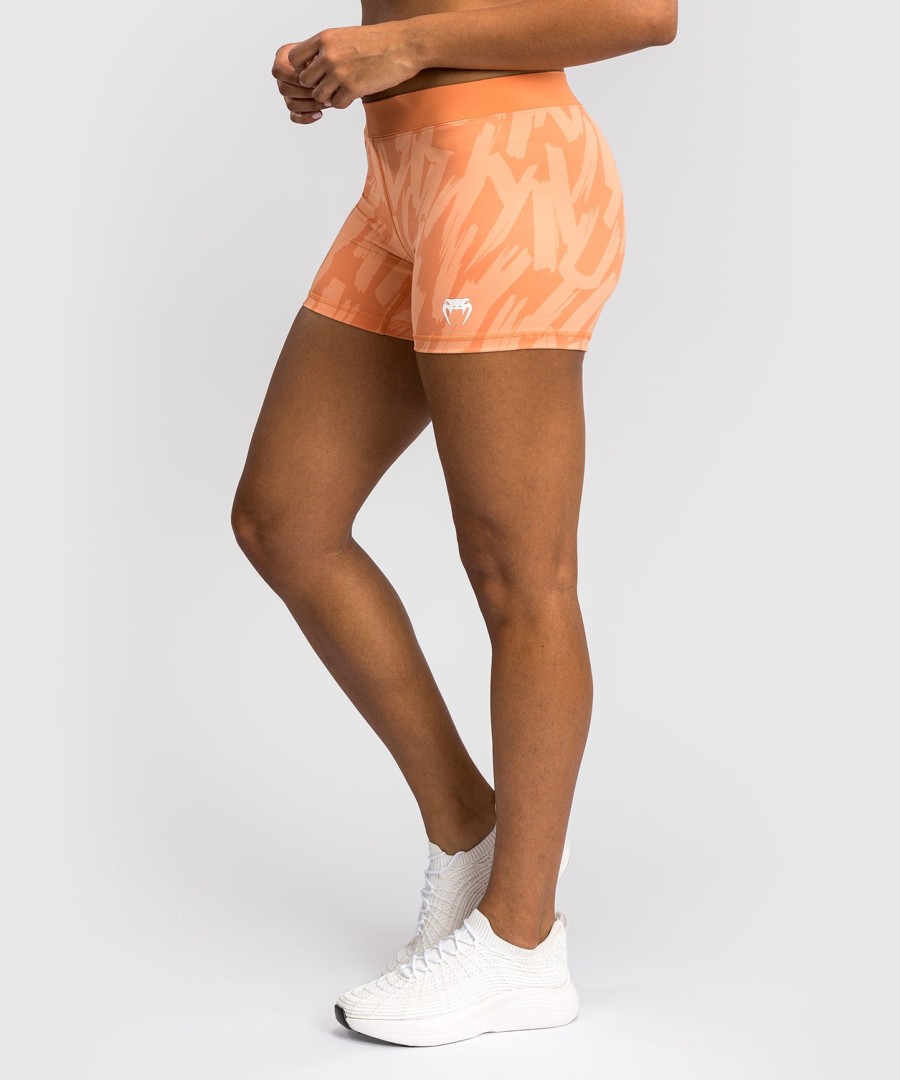venum graffiti compressieshorts voor dames - fluweel abrikoos