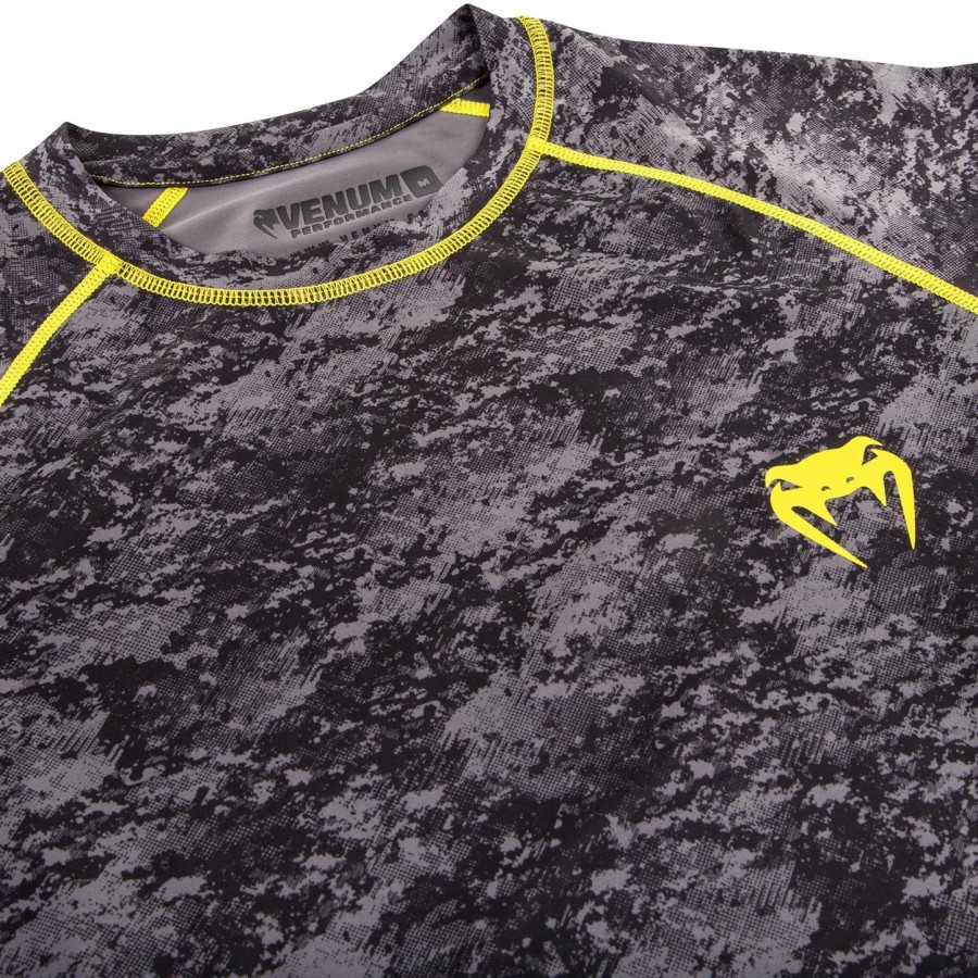 venum tramo rashguard - lange mouwen - zwartgeel