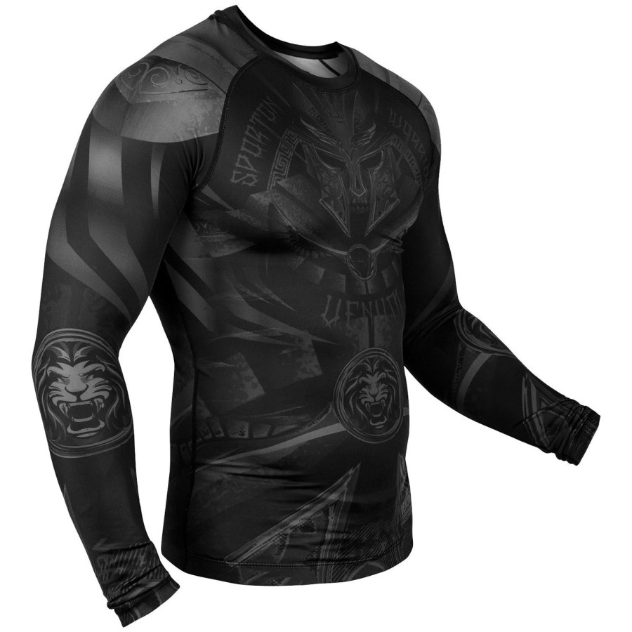 venum gladiator 3.0 rashguard - lange mouwen - zwartzwart