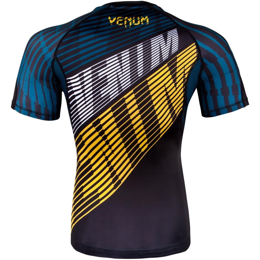 venum plasma rashguard - korte mouwen - zwartgeel