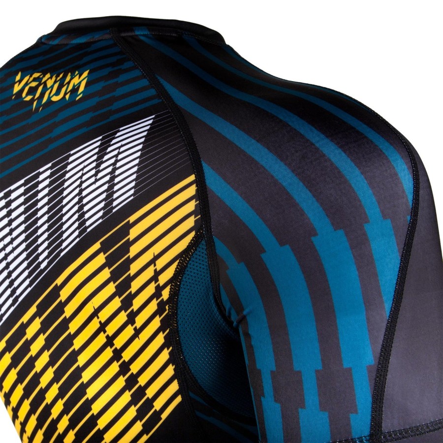 venum plasma rashguard - korte mouwen - zwartgeel