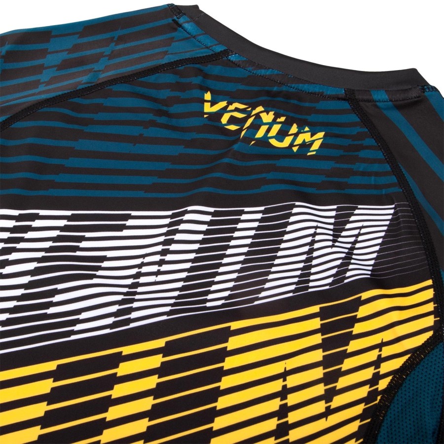 venum plasma rashguard - korte mouwen - zwartgeel