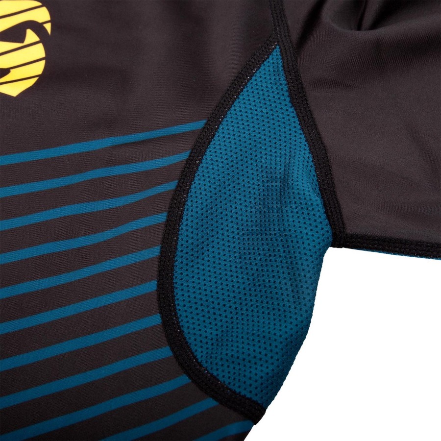 venum plasma rashguard - korte mouwen - zwartgeel