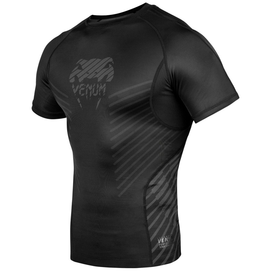 venum plasma rashguard - korte mouwen - zwartzwart