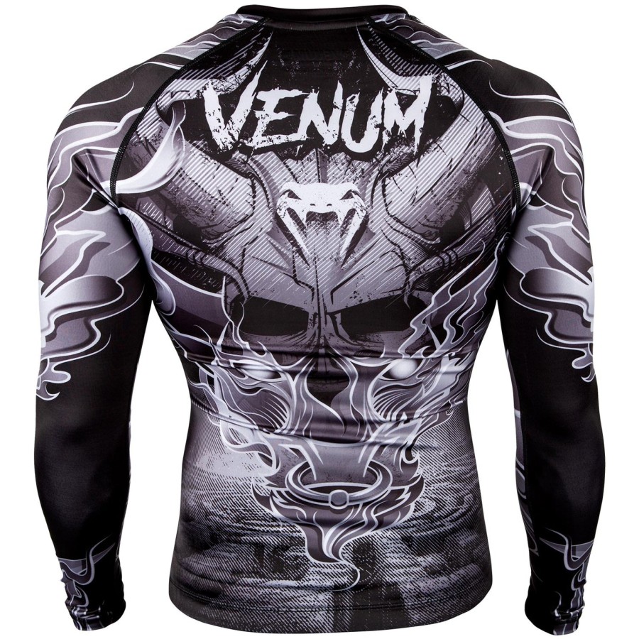 venum minotaurus rashguard - lange mouwen - zwartwit