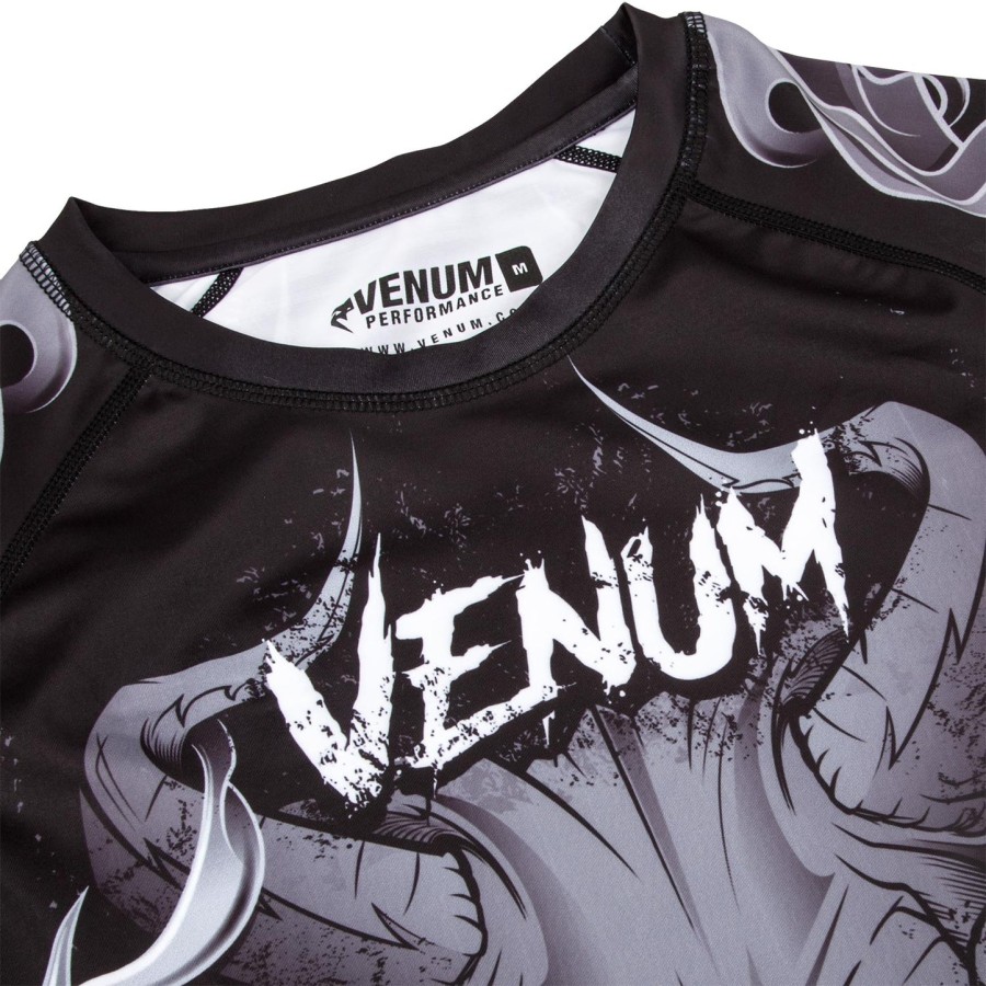 venum minotaurus rashguard - lange mouwen - zwartwit