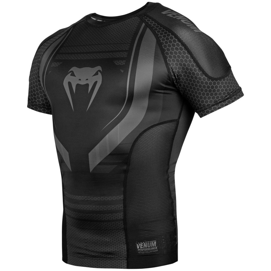 venum technical 2.0 rashguard - korte mouwen - zwartzwart