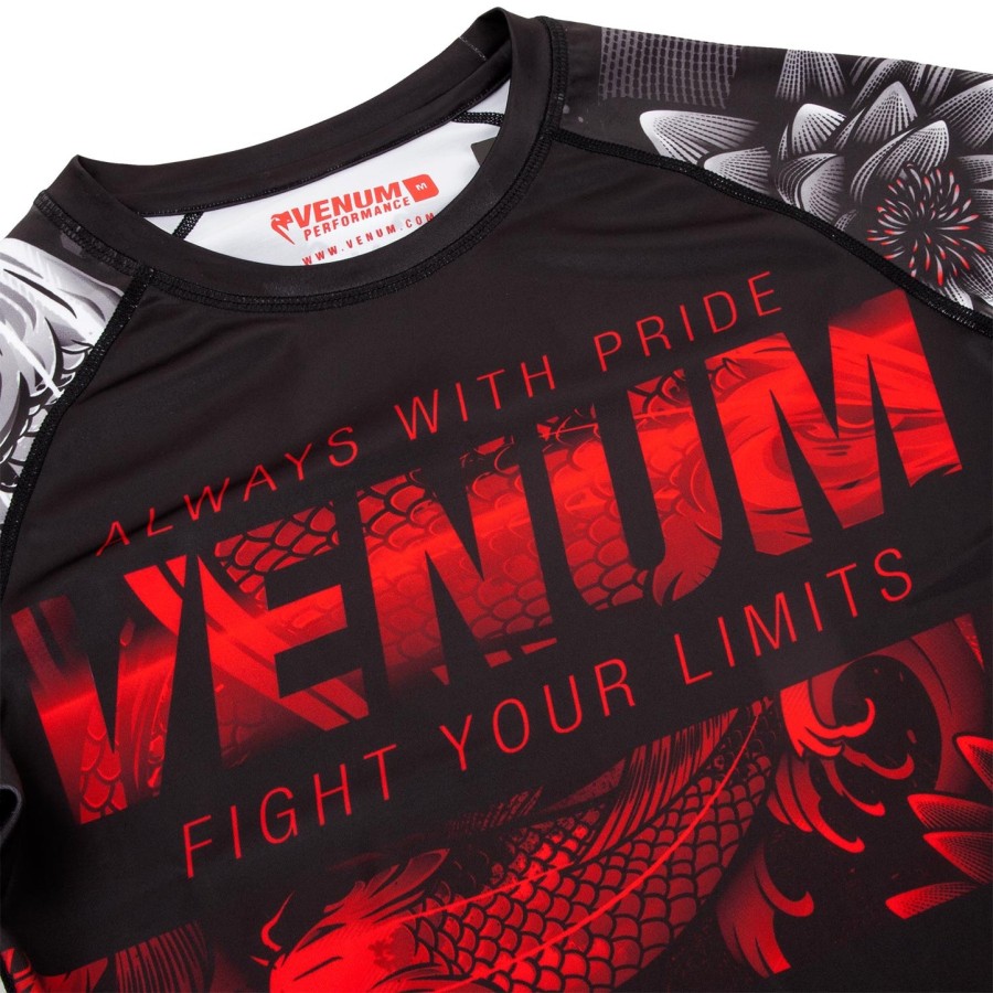 venum koi 2.0 rashguard - lange mouwen - zwartwit