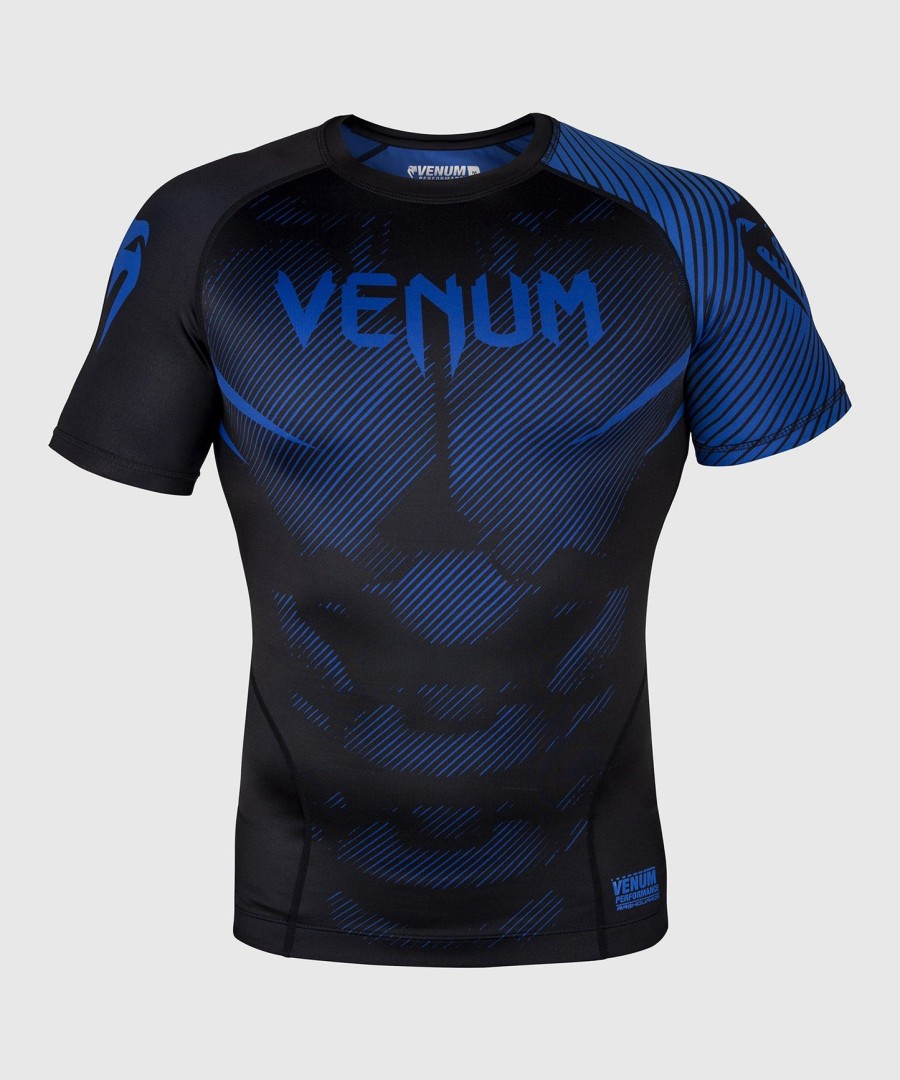venum nogi 2.0 rashguard - korte mouwen - zwartblauw