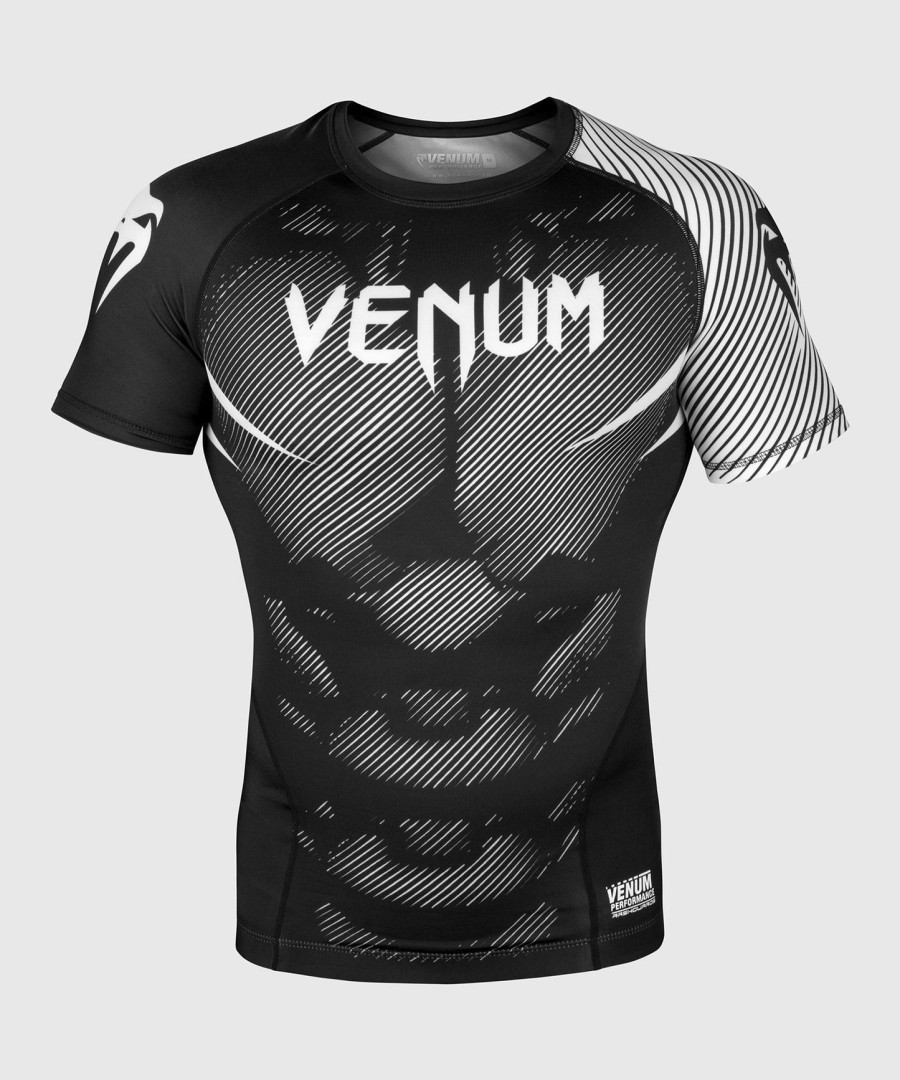 venum nogi 2.0 rashguard - korte mouwen - zwartwit