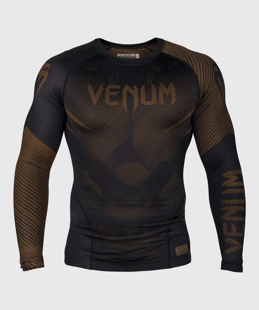 venum nogi 2.0 rashguard - lange mouwen - zwartbruin