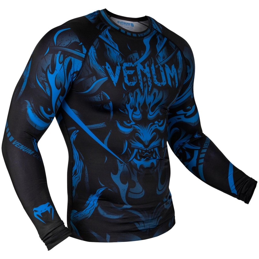 venum devil rashguard - lange mouwen - marineblauwzwart
