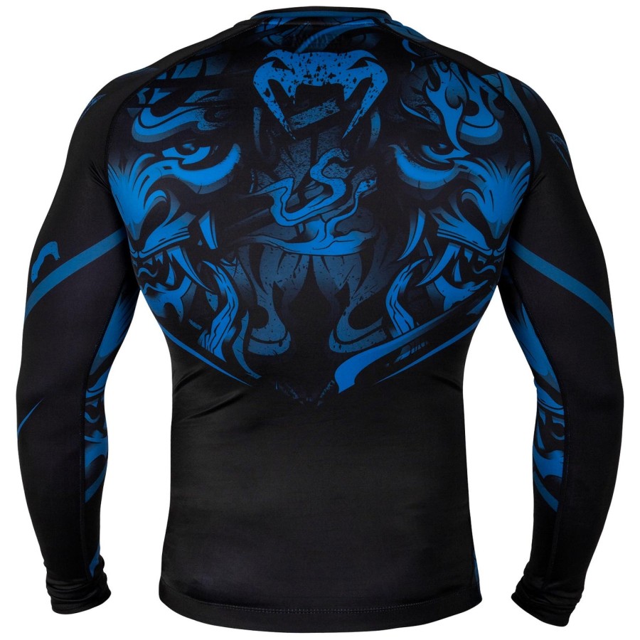 venum devil rashguard - lange mouwen - marineblauwzwart