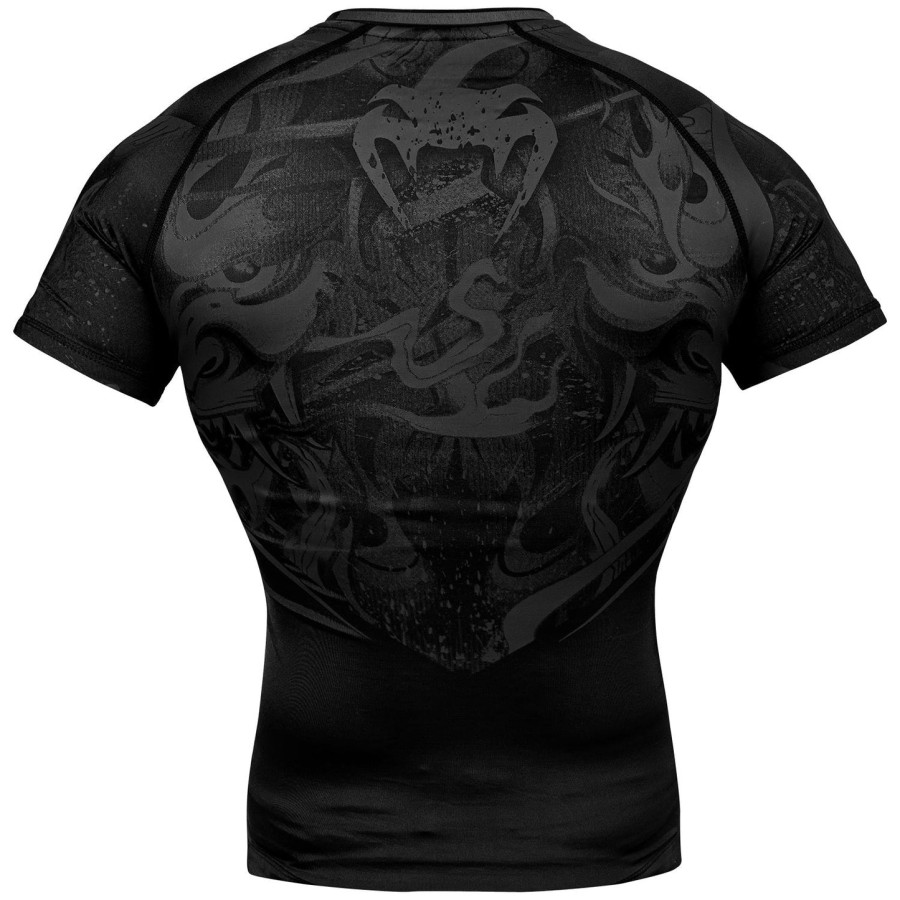 venum devil rashguard - korte mouwen - zwartzwart