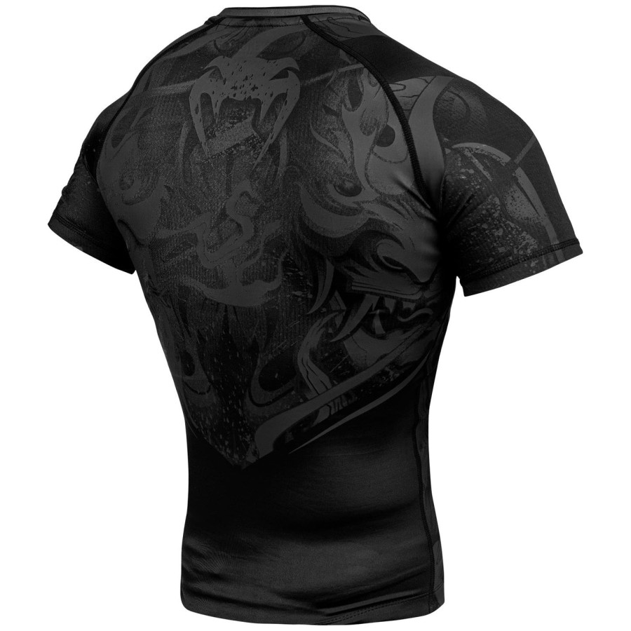 venum devil rashguard - korte mouwen - zwartzwart