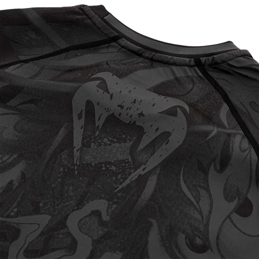 venum devil rashguard - korte mouwen - zwartzwart