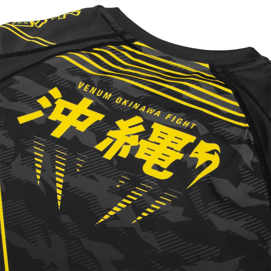 venum okinawa 2.0 rashguard - lange mouwen - zwartgeel
