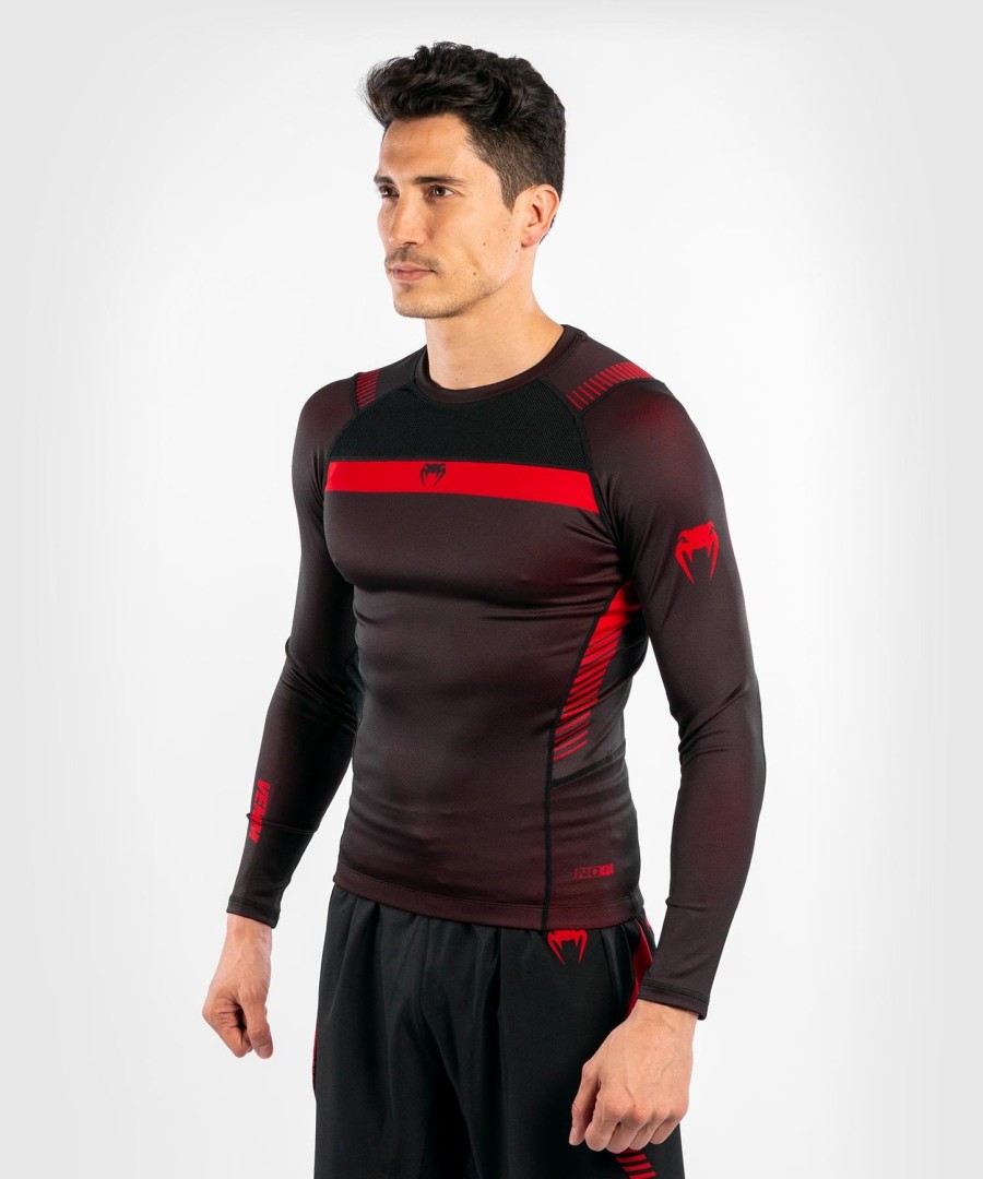 venum nogi 3.0 rashguard - lange mouwen - zwartrood