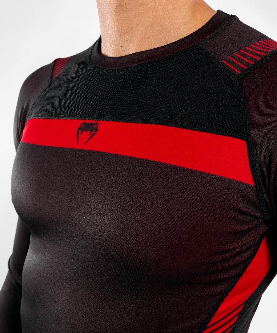 venum nogi 3.0 rashguard - lange mouwen - zwartrood