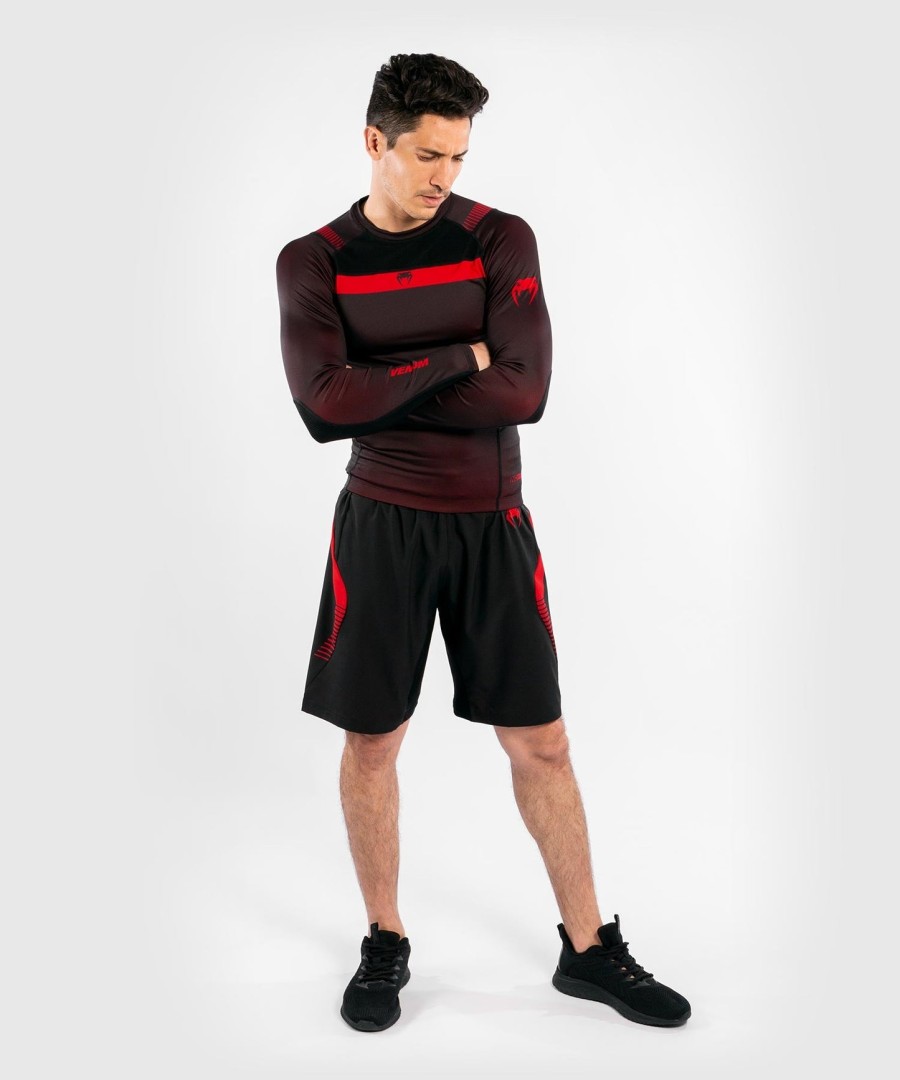 venum nogi 3.0 rashguard - lange mouwen - zwartrood