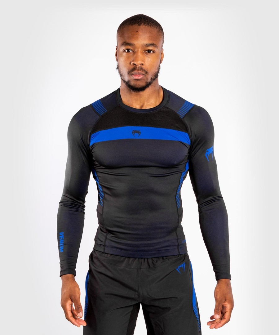 venum nogi 3.0 rashguard - lange mouwen - zwartblauw