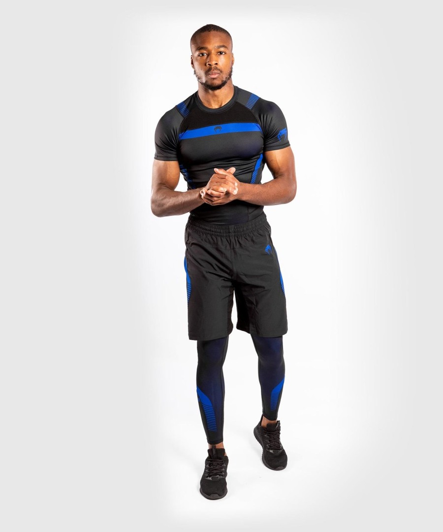 venum nogi 3.0 rashguard - korte mouwen - zwartblauw