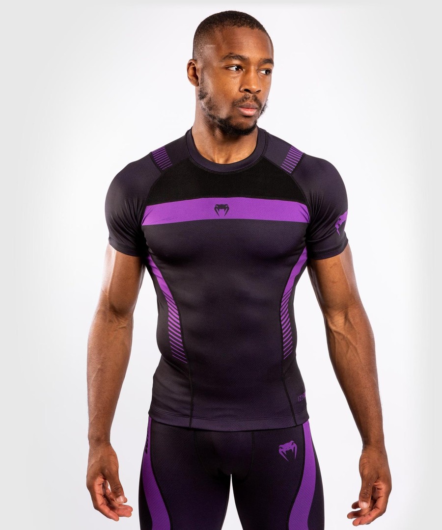 venum nogi 3.0 rashguard - korte mouwen - zwartpaars