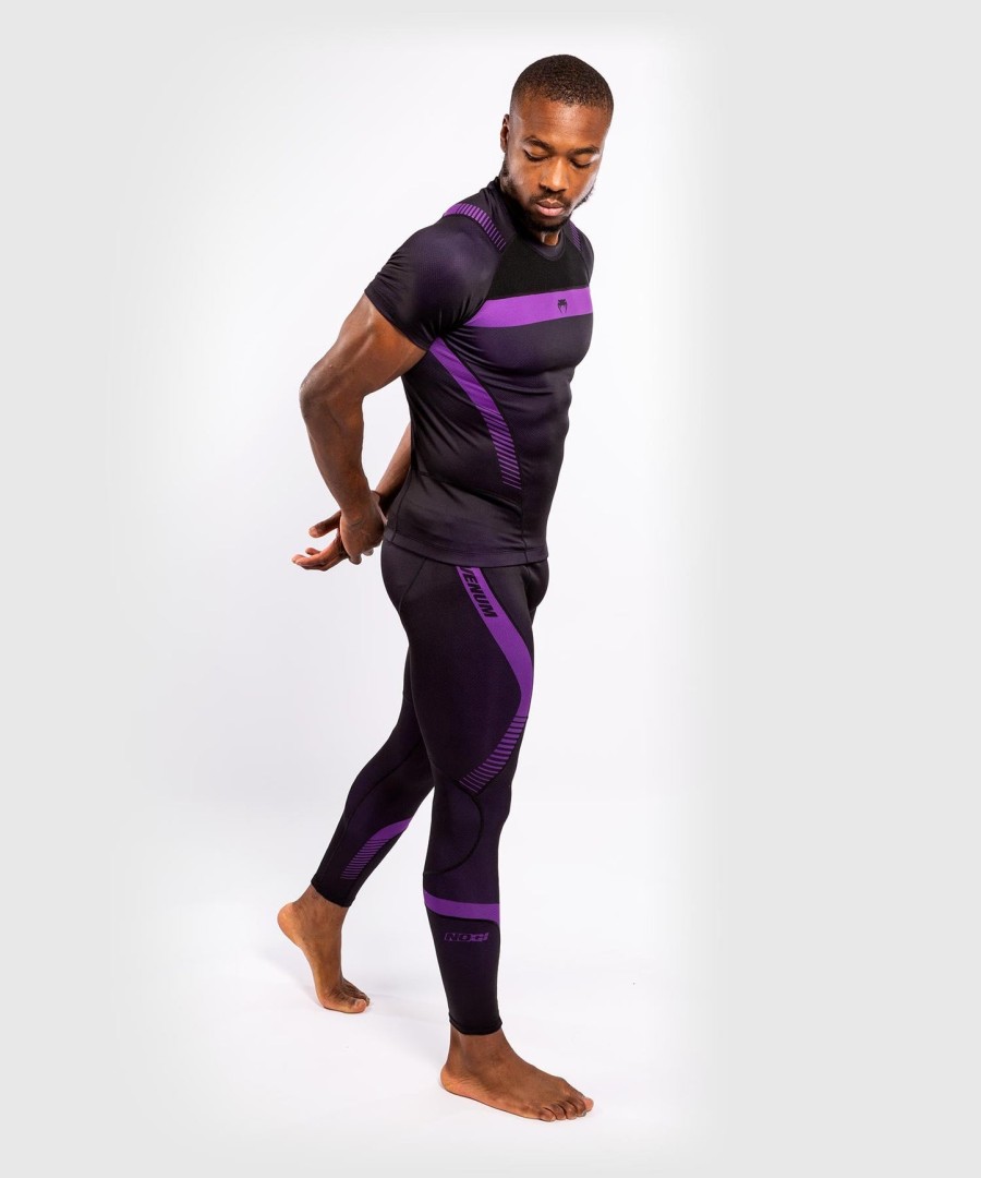 venum nogi 3.0 rashguard - korte mouwen - zwartpaars