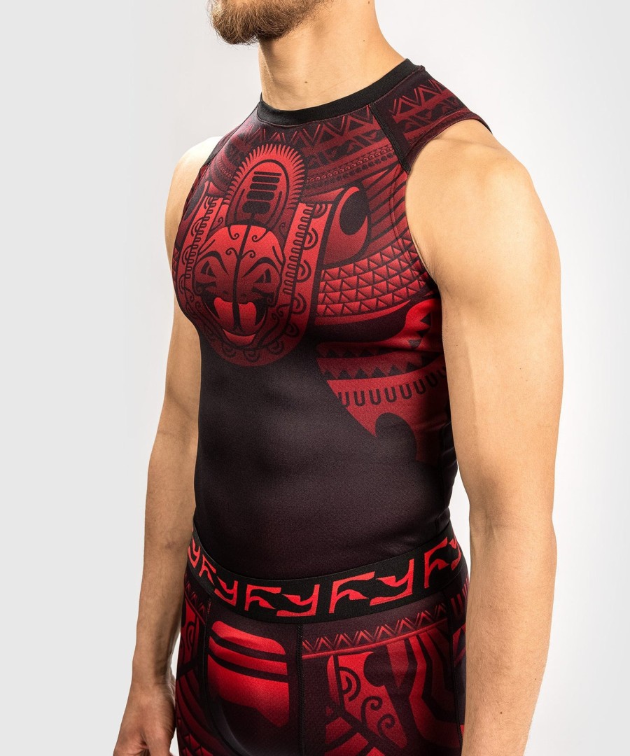 venum nakahi rashguard - mouwloos - zwartrood