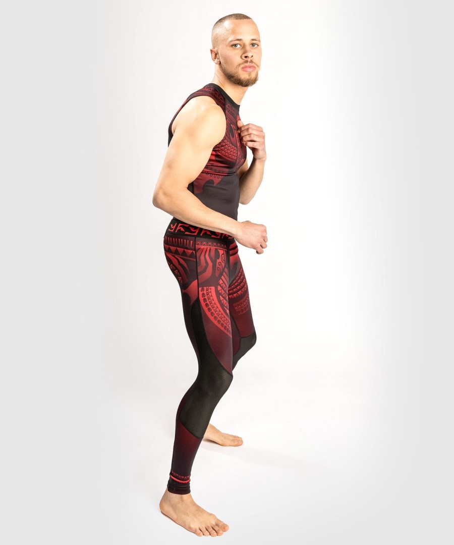 venum nakahi rashguard - mouwloos - zwartrood