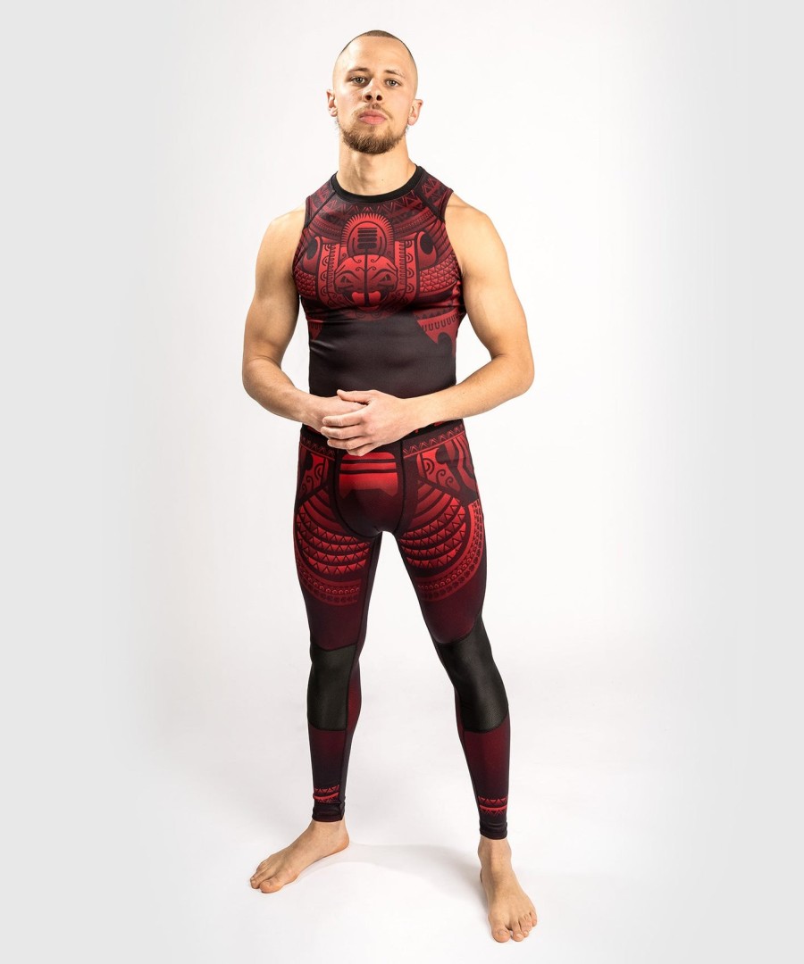 venum nakahi rashguard - mouwloos - zwartrood