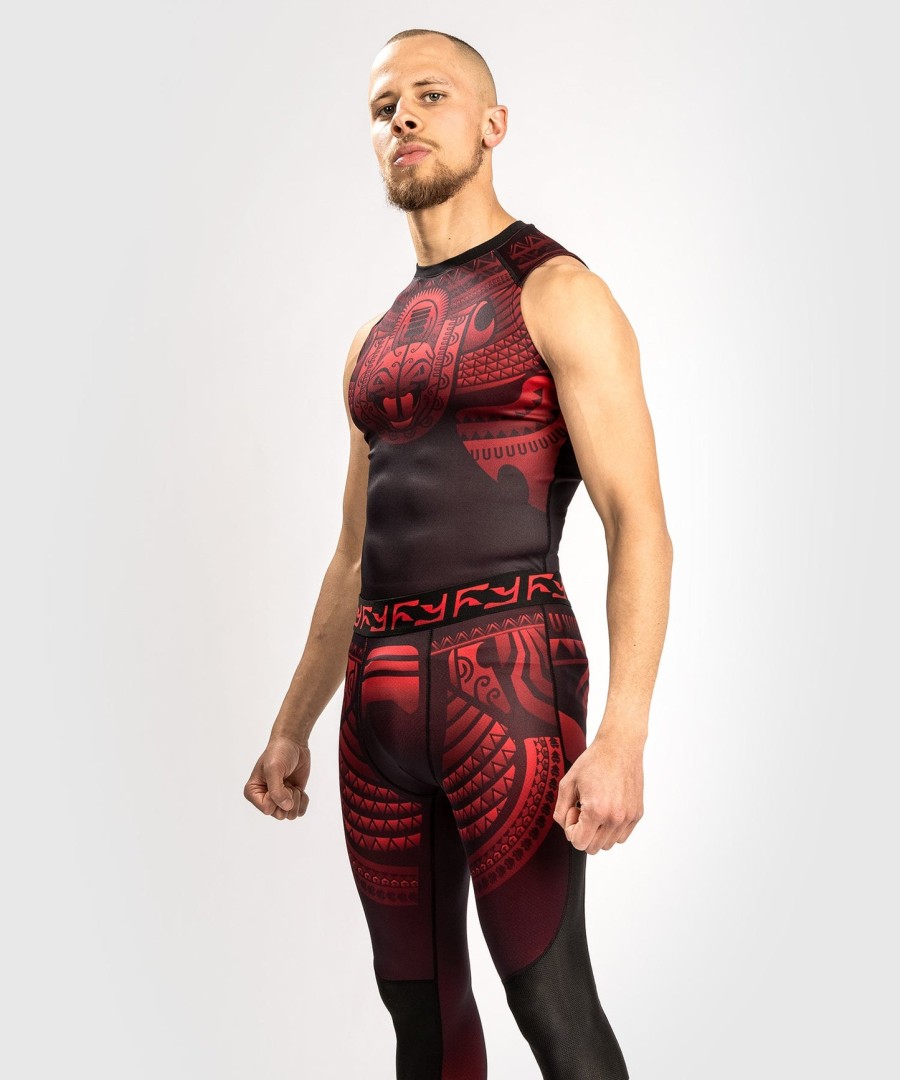 venum nakahi rashguard - mouwloos - zwartrood