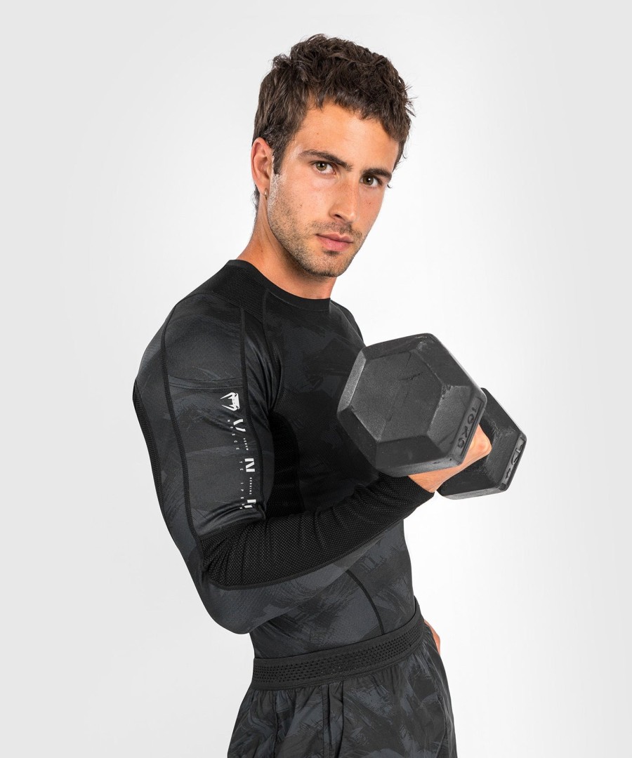 venum electron 3.0 rashguard - lange mouwen - zwart