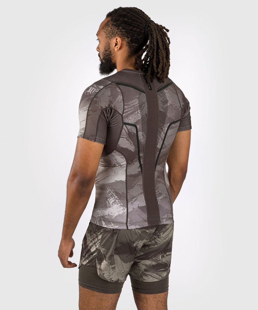 venum electron 3.0 rashguard met korte mouwen - zand