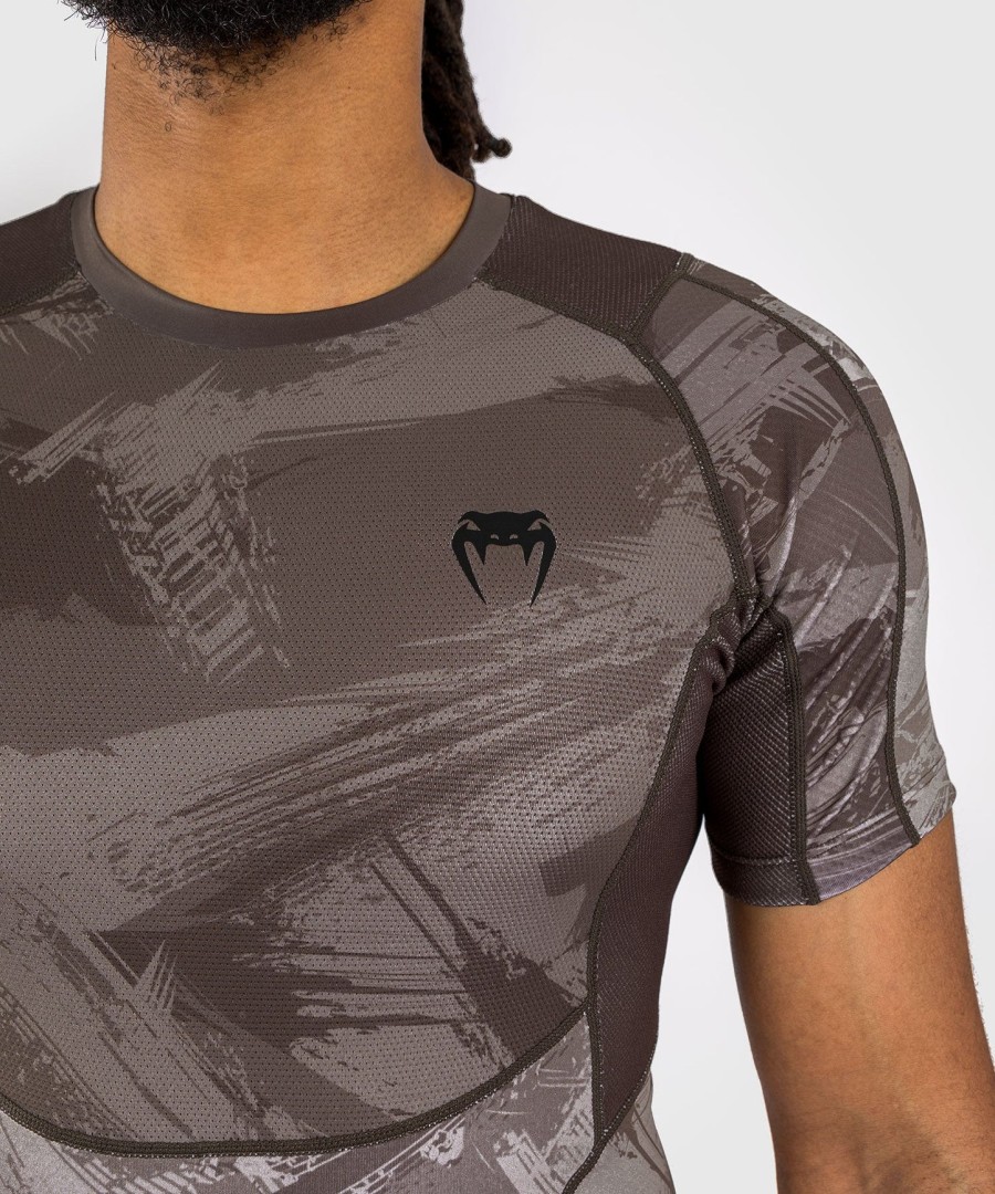 venum electron 3.0 rashguard met korte mouwen - zand