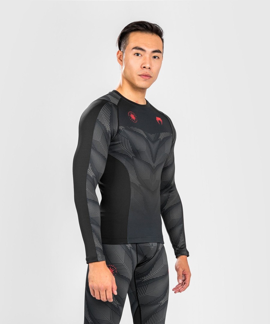venum phantom rashguard met lange mouwen - zwartrood