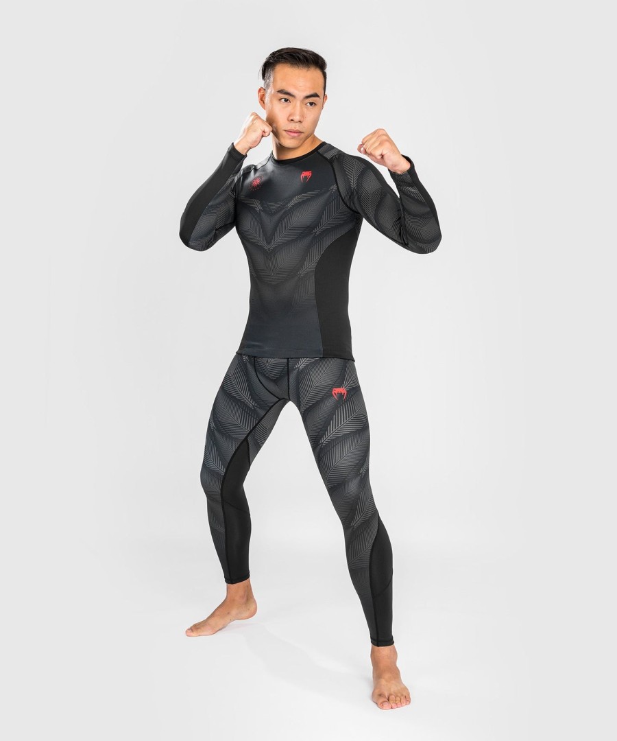 venum phantom rashguard met lange mouwen - zwartrood