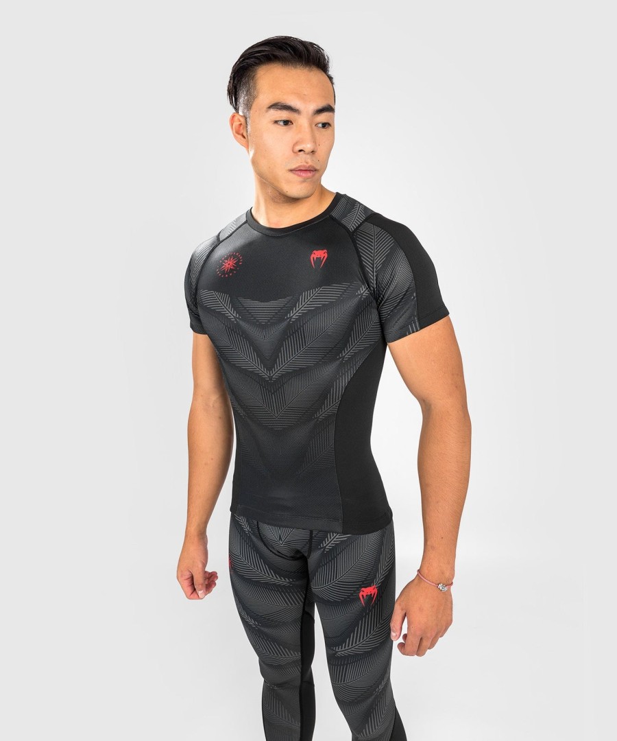 venum phantom rashguard met korte mouwen - zwartrood
