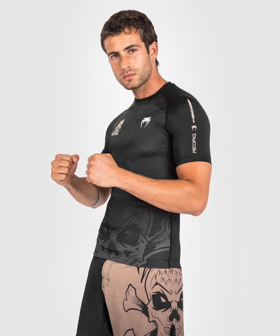 venum reorg rashguard - korte mouwen - zwart