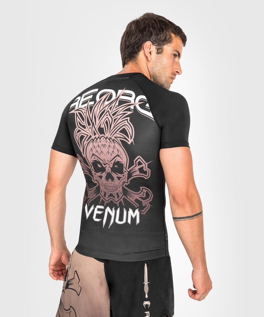 venum reorg rashguard - korte mouwen - zwart