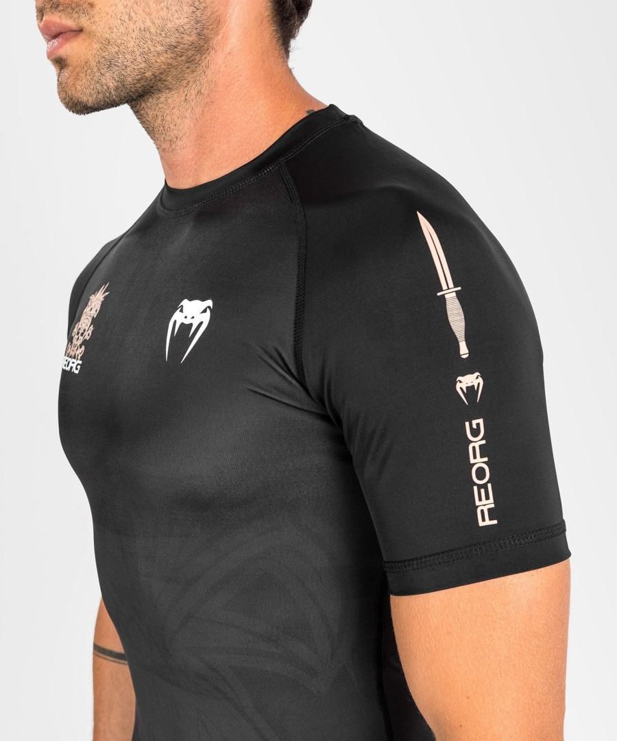 venum reorg rashguard - korte mouwen - zwart