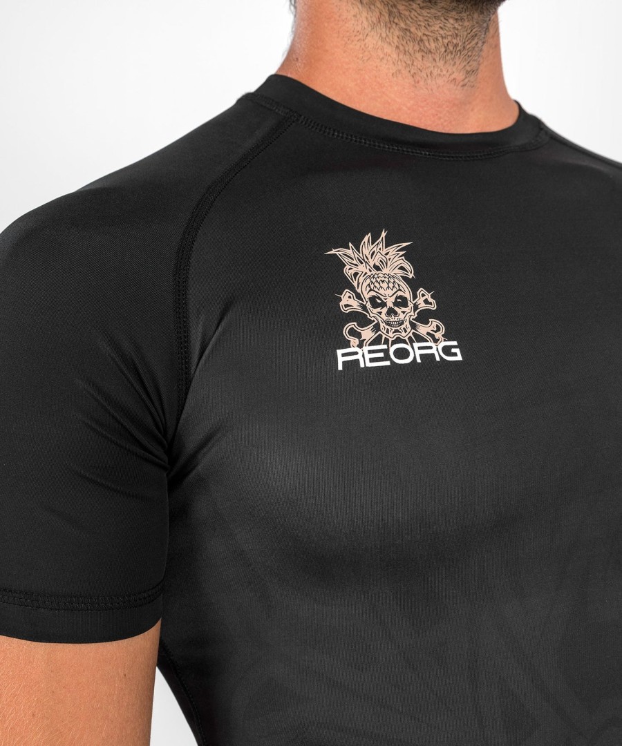venum reorg rashguard - korte mouwen - zwart