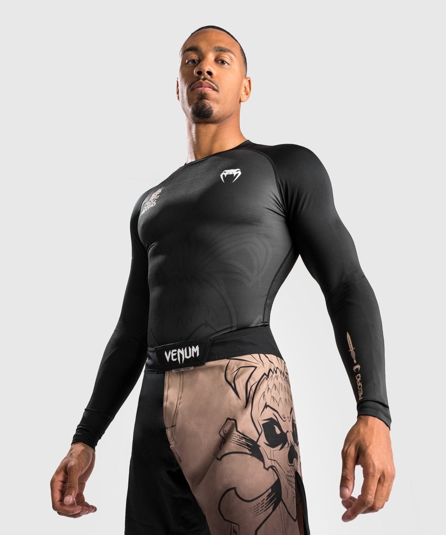 venum reorg rashguard lange mouwen - zwart