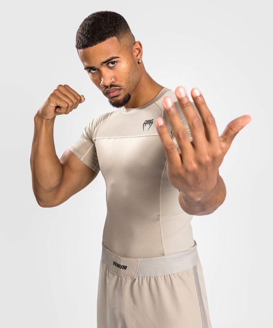 venum g-fit air rashguard met korte mouwen - zand