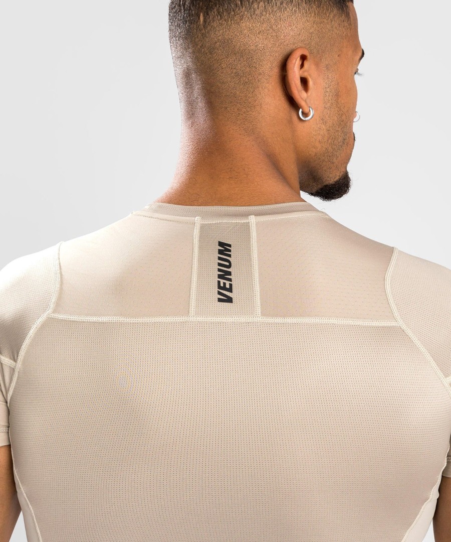 venum g-fit air rashguard met korte mouwen - zand