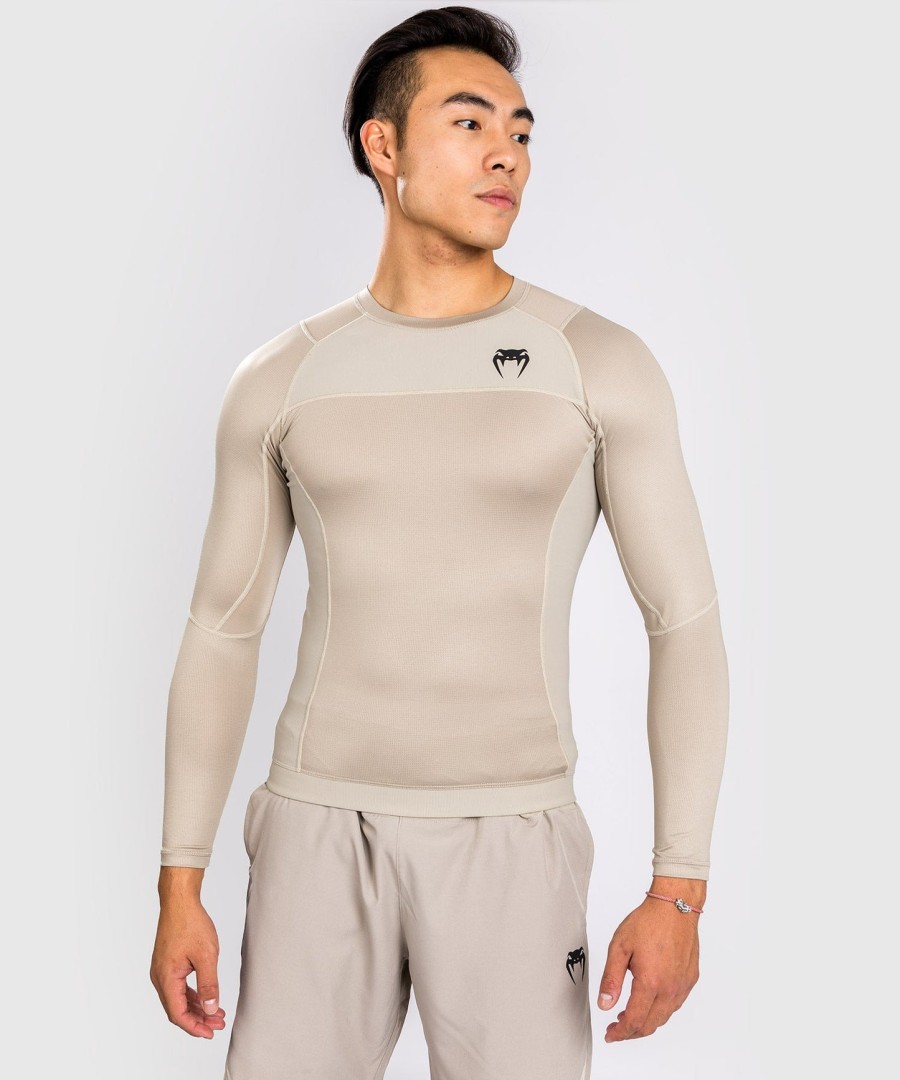 venum g-fit air rashguard met lange mouwen - zand