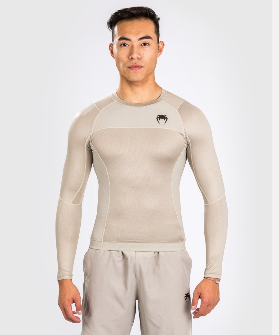 venum g-fit air rashguard met lange mouwen - zand