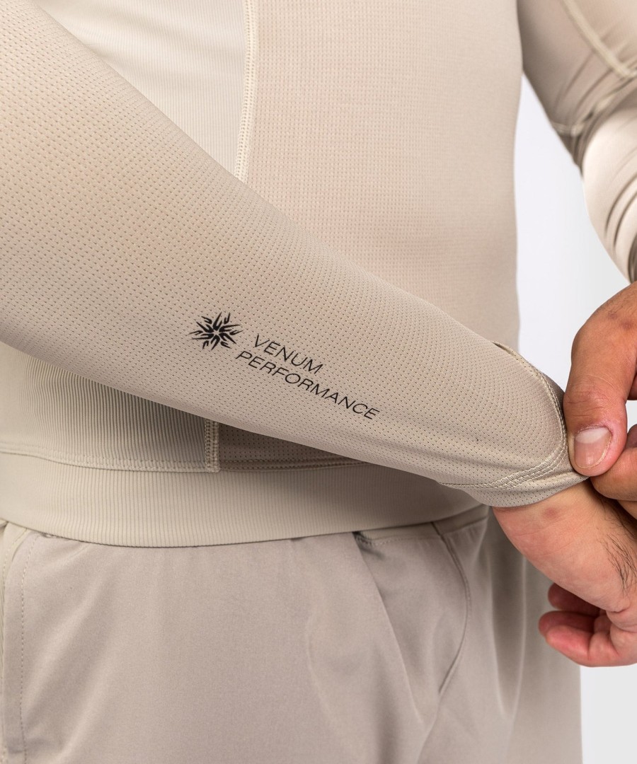 venum g-fit air rashguard met lange mouwen - zand