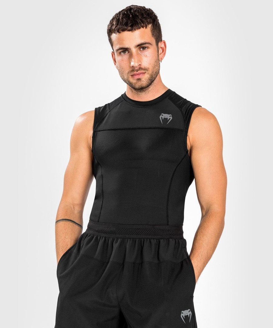 venum g-fit air rashguard zonder mouwen - zwart